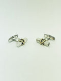 Tiffany & Co. X Cufflinks Sterling 18k Yellow Gold Post Design