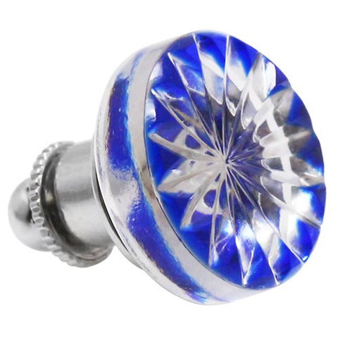 Edo Kiriko Kiku Blue Pins