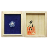 Edo Kiriko Kiku Light Blue Pins