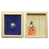 Edo Kiriko Kiku Purple Pins