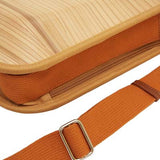 Postman Style Plain line. More you use color change every day. Please enjoy the scent of real wood.■ Material: Cedar, cotton canvas, hides, urethane paint (water-repellent finish)■ Size: Approximately W10 X H10 X D5inch, W18 X H15 X D2.8cm (including the handle)■ Weight: Approximately 520 g / 18oz■ Specifications Inner Pocket 1x each side, Pen holder x 3 Double Fastener