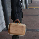 We put shoulder strap to our most popular plain line. More you use color change every day. Please enjoy the scent of real wood.