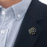 Kisso Chik Check Handmade Lapel Pin made from High-Quality EyeGlass material. Each Product is Grinded, Polished and cut out by hand. Kisso is Originally Eye Glasses Frame Maker and Factory in Sabae Fukui Japan. Sabae is world known place for Eye Glass factories.