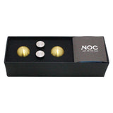 NOC 1H+1 Brass.Not On the Cuff. Literal meaning forbids one from messing with the shirt sleeves. It also means, not “on credit” in slang. The satisfaction upon wearing NOC is incredible, indeed! For all the gents out there, with vanity and wit. These Cufflinks are hand made in Japan from high-quality Stainless Steel. The cufflinks will come in a beautiful cufflink box.
