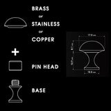 NOC 1H+1 Brass.Not On the Cuff. Literal meaning forbids one from messing with the shirt sleeves. It also means, not “on credit” in slang. The satisfaction upon wearing NOC is incredible, indeed! For all the gents out there, with vanity and wit. These Cufflinks are hand made in Japan from high-quality Stainless Steel. The cufflinks will come in a beautiful cufflink box.