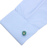 Edokiriko Cufflinks by Shuseki These Cufflinks are hand made in Japan from using Crystal Glass and high-quality sturdy rhodium. The cufflinks will come in a beautiful wooden cufflink box.