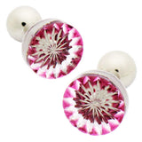 Edokiriko Cufflinks by Shuseki These Cufflinks are hand made in Japan from using Crystal Glass and high-quality sturdy rhodium. The cufflinks will come in a beautiful wooden cufflink box.