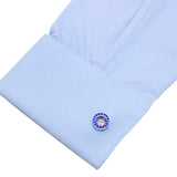 Edo Kiriko Cufflinks by Horiguchi GlassThe Beautiful Jewel-like cut glass "EDO KIRIKO". Edo kiriko is one of the Japanese original art crafts made by glass. These Cufflinks are hand made in Japan from using Edo Kiriko Glass and high-quality sturdy rhodium. The cufflinks will come in a beautiful wooden cufflink box.