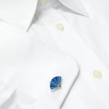 Ougi ( Fan-Shaped ) CufflinksCufflinks made by Ando Shippo AKA Ando Cloisonne since 1880.Wear the Japanese Imperial Warrant of Appointment Cufflinks. They also are perfect gifts for groomsmen, friends, and husbands!These Cufflinks are hand made in Japan from high-quality sturdy rhodium with Cloisonne. The cufflinks will come in a beautiful cufflink box.