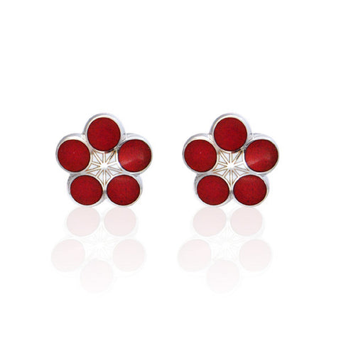 Red Ume CufflinksUme(Plum Blossom) is Special Cultural Symbol flowers. Cufflinks made by Ando Shippo AKA Ando Cloisonne since 1880. Wear the Japanese Imperial Warrant of Appointment Cufflinks. They also are perfect gifts for groomsmen, friends, and husbands! These Cufflinks are hand made in Japan from high-quality sturdy rhodium with Cloisonne. The cufflinks will come in a beautiful cufflink box.