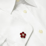 Red Ume CufflinksUme(Plum Blossom) is Special Cultural Symbol flowers. Cufflinks made by Ando Shippo AKA Ando Cloisonne since 1880. Wear the Japanese Imperial Warrant of Appointment Cufflinks. They also are perfect gifts for groomsmen, friends, and husbands! These Cufflinks are hand made in Japan from high-quality sturdy rhodium with Cloisonne. The cufflinks will come in a beautiful cufflink box.