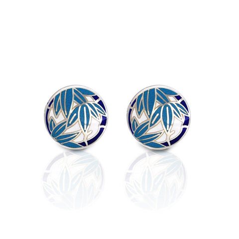 Blue Bamboo CufflinksCufflinks made by Ando Shippo AKA Ando Cloisonne since 1880.Wear the Japanese Imperial Warrant of Appointment Cufflinks. They also are perfect gifts for groomsmen, friends, and husbands!These Cufflinks are hand made in Japan from high-quality sturdy rhodium with Cloisonne. The cufflinks will come in a beautiful cufflink box.