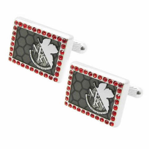 Neon Genesis Evangelion Officially licensed Button Cover. Fits on any shirts with a button. They also are perfect gifts for groomsmen, friends, and husbands! These Cufflinks are hand made in Japan from high-quality sturdy rhodium. The cufflinks will come in a beautiful cufflink box.