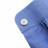 Royal Copenhagen Horn & Leaf Cufflinks Royal Copenhagen meets Tokyo cufflinks Royal Copenhagen – Purveyor to Her Majesty the Queen of Denmark since 1775. Manufacturer of hand-painted porcelain in dinnerware, figurines, collectibles. These Cufflinks are hand made in Japan from high-quality sturdy rhodium. The cufflinks will come in a beautiful cufflink box.