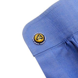 Royal Copenhagen Golden Lion Cufflinks Royal Copenhagen meets Tokyo cufflinks Royal Copenhagen – Purveyor to Her Majesty the Queen of Denmark since 1775. Manufacturer of hand-painted porcelain in dinnerware, figurines, collectibles. These Cufflinks are hand made in Japan from high-quality sturdy rhodium. The cufflinks will come in a beautiful cufflink box.