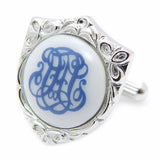 Royal Copenhagen Crest Cufflinks Royal Copenhagen meets Tokyo cufflinks Royal Copenhagen – Purveyor to Her Majesty the Queen of Denmark since 1775. Manufacturer of hand-painted porcelain in dinnerware, figurines, collectibles. These Cufflinks are hand made in Japan from high-quality sturdy rhodium. The cufflinks will come in a beautiful cufflink box.