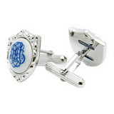 Royal Copenhagen Crest Cufflinks Royal Copenhagen meets Tokyo cufflinks Royal Copenhagen – Purveyor to Her Majesty the Queen of Denmark since 1775. Manufacturer of hand-painted porcelain in dinnerware, figurines, collectibles. These Cufflinks are hand made in Japan from high-quality sturdy rhodium. The cufflinks will come in a beautiful cufflink box.