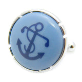 Royal Copenhagen Anchor Light Blue CufflinksRoyal Copenhagen meets Tokyo cufflinksRoyal Copenhagen – Purveyor to Her Majesty the Queen of Denmark since 1775. Manufacturer of hand-painted porcelain in dinnerware, figurines, collectibles. These Cufflinks are hand made in Japan from high-quality sturdy rhodium. The cufflinks will come in a beautiful cufflink box.
