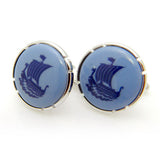 Royal Copenhagen Ship CufflinksRoyal Copenhagen meets Tokyo cufflinks Royal Copenhagen – Purveyor to Her Majesty the Queen of Denmark since 1775. Manufacturer of hand-painted porcelain in dinnerware, figurines, collectibles. These Cufflinks are hand made in Japan from high-quality sturdy rhodium. The cufflinks will come in a beautiful cufflink box.