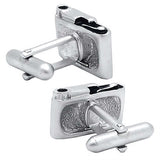Black Camera Cufflinks Wear your Black Camera Cufflinks by Tokyo Cufflinks. They also are perfect gifts for groomsmen, friends, and husbands! These Cufflinks are hand made in Japan from high-quality sturdy rhodium. The cufflinks will come in a beautiful cufflink box.