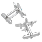 These Silver Airplane Cufflinks are a must-have to swag up your cuff shirts. They also are perfect gifts for groomsmen, friends, and husbands! These Cufflinks are hand made in Japan from high-quality sturdy rhodium. The cufflinks will come in a beautiful cufflink box.