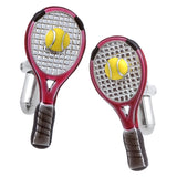 Tennis Racket Cufflinks. Wear your Tennis Racket Cufflinks by Tokyo Cufflinks. They also are perfect gifts for groomsmen, friends, and husbands! These Cufflinks are hand made in Japan from high-quality sturdy rhodium. The cufflinks will come in a beautiful cufflink box.