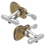 Acoustic Guitar Cufflinks. Wear your Acoustic Guitar Cufflinks by Tokyo Cufflinks. They also are perfect gifts for groomsmen, friends, and husbands! These Cufflinks are hand made in Japan from high-quality sturdy rhodium. The cufflinks will come in a beautiful cufflink box.
