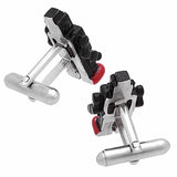 Black Robot Cufflinks. Wear your Black Robot Cufflinks by Tokyo Cufflinks. They also are perfect gifts for groomsmen, friends, and husbands! These Cufflinks are hand made in Japan from high-quality sturdy rhodium. The cufflinks will come in a beautiful cufflink box.