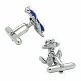 Blue Ikari (anchor) Cufflinks. Wear your Blue Ikari (anchor) Cufflinks by Tokyo Cufflinks. They also are perfect gifts for groomsmen, friends, and husbands! These Cufflinks are hand made in Japan from high-quality sturdy rhodium. The cufflinks will come in a beautiful cufflink box.