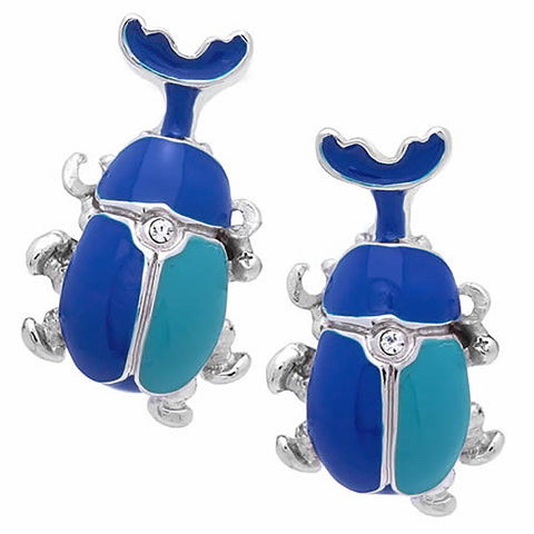 Blue Beetle Cufflinks. Wear your Blue Beetle Cufflinks by Tokyo Cufflinks. They also are perfect gifts for groomsmen, friends, and husbands! These Cufflinks are hand made in Japan from high-quality sturdy rhodium. The cufflinks will come in a beautiful cufflink box.