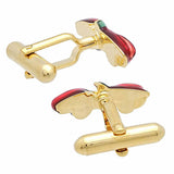 Wine Red Open Car Cufflinks. Wear your Wine Red Open Car Cufflinks by Tokyo Cufflinks. They also are perfect gifts for groomsmen, friends, and husbands! These Cufflinks are hand made in Japan from high-quality sturdy rhodium. The cufflinks will come in a beautiful cufflink box.