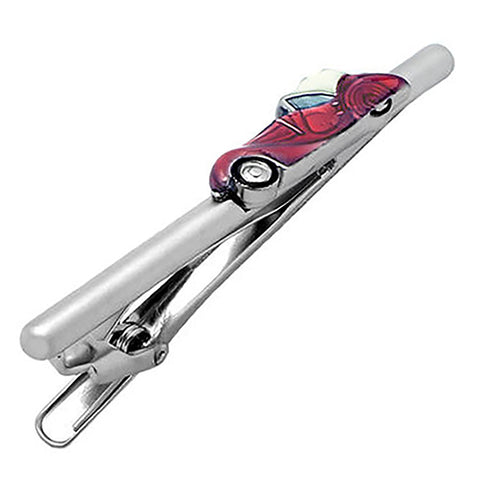 A tie pin of a retro car that became popular in the late 1930s. The body of the wine red decorates the chest tastefully. It comes with original BOX full of luxury. Ideal for gifts for men, important people and men's gifts. Order on the Website now and get Free Shipping. Buy Unique Tie Clips Online.