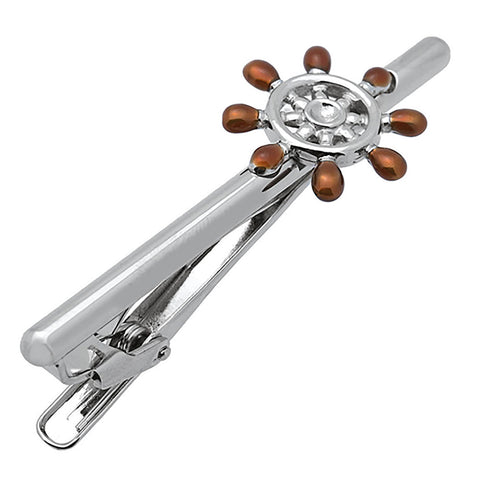 Steering wheel Darling rudder Tie Clips