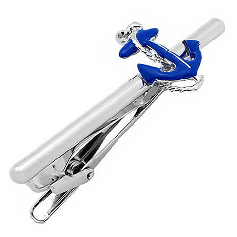 Blue Anchor Tie Clip