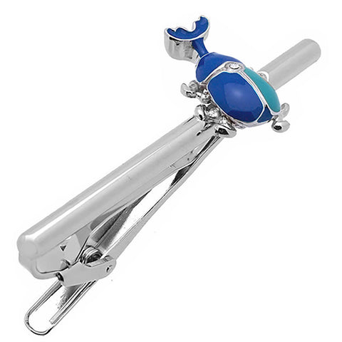 Blue Beetle Tie Clips