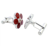Plum Sterling Silver Cufflinks