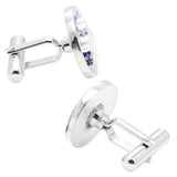 Wave Chidori Sterling Silver Cufflinks