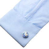 Wave Chidori Sterling Silver Cufflinks