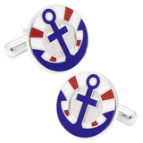 Anchor Ikari Sterling Silver Cufflinks
