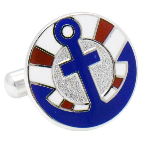 Anchor Ikari Sterling Silver Cufflinks