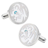 Tora Tiger Sterling Silver Cufflinks