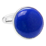 Navy Sterling silver cufflinks