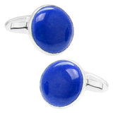 Navy Sterling silver cufflinks