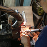 Kisso Marble Blue Handmade Cufflinks made from High-Quality EyeGlass material. Each Product is Grinded, Polished and cut out by hand. Kisso is Originally Eye Glasses Frame Maker and Factory in Sabae Fukui Japan. Sabae is world known place for Eye Glass factories. Sabae is the town of Eye Glass. Kisso made EyeGlass material to Cufflinks using the same craftsmanship.