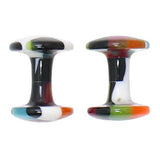 Kisso Multi Color Handmade Cufflinks made from High-Quality EyeGlass material. Each Product is Grinded, Polished and cut out by hand. Kisso is Originally Eye Glasses Frame Maker and Factory in Sabae Fukui Japan. Sabae is world known place for Eye Glass factories. Sabae is the town of Eye Glass. Kisso made EyeGlass material to Cufflinks using the same craftsmanship. All product is Hand made.