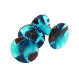 Kisso Marble Blue Handmade Cufflinks made from High-Quality EyeGlass material. Each Product is Grinded, Polished and cut out by hand. Kisso is Originally Eye Glasses Frame Maker and Factory in Sabae Fukui Japan. Sabae is world known place for Eye Glass factories. Sabae is the town of Eye Glass. Kisso made EyeGlass material to Cufflinks using the same craftsmanship.