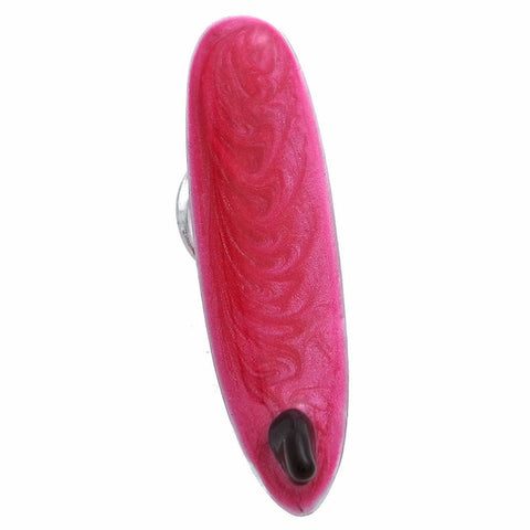 It is a cute Red Long Surfboard Lapel Pin. Size: Approximately 1-3/16" x 5/16" inch . Material: Brass · Plating paint · Epoxy resin. Color: Red. Model: P0174