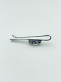 Georg Jensen. Sterling Silver Tie Bar / Clip with Hematiite #17.