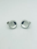 Georg Jensen Silver Cufflinks 108 Design Round Men's Accessory With Original Box