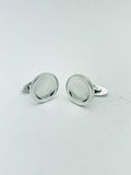 Georg Jensen Silver Cufflinks 108 Design Round Men's Accessory With Original Box